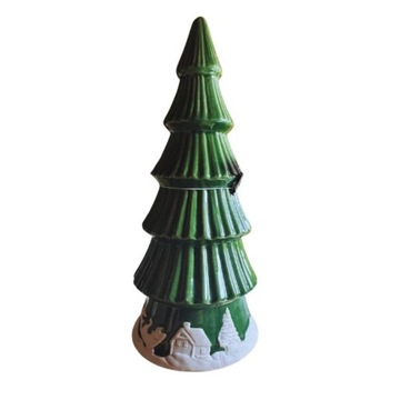 Zielona figurka ceramiczna choinka >>> dekoracja na Boże Narodzenie 16
