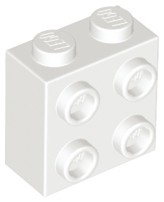 LEGO White Brick 1x2x1 2/3 22885 3 szt