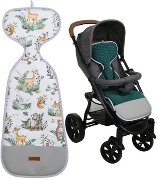 WKŁADKA DO WÓZKA SPACERÓWKI FOTELIKA DWUSTRONNA MODERN PREMIUM BABYMAM