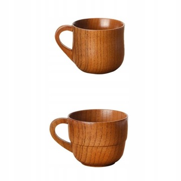 2-częściowy drewniany kubek do herbaty Jujube