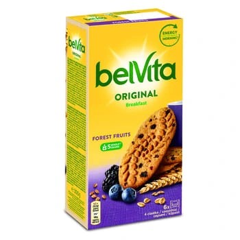 Ciastka belVita Zbożowe z OWOCAMI LEŚNYMI 300g