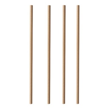 Słomka papierowa brązowa 20 cm Pure 100 szt.