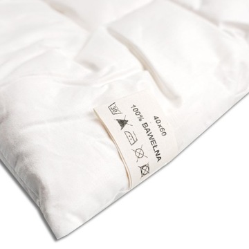 PODUSZKA DZIECIĘCA BAWEŁNA 40x60 cała naturalna