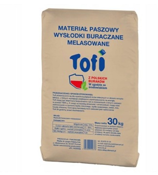 Wysłodki Tofi buraczane melasowane 30kg