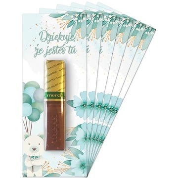 PODZIĘKOWANIE DLA GOŚCI BABY SHOWER MIŚ 7szt. Z2