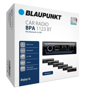 BLAUPUNKT BPA1123BT radio samochodowe 1-DIN BT USB AUX MP3 WMA promocja!!!