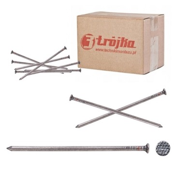 Gwoździe budowlane 4.5x125mm # CZARNE # - 5KG