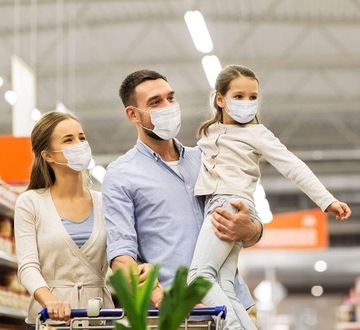 Маска защитная 3-х слойная 100 шт.