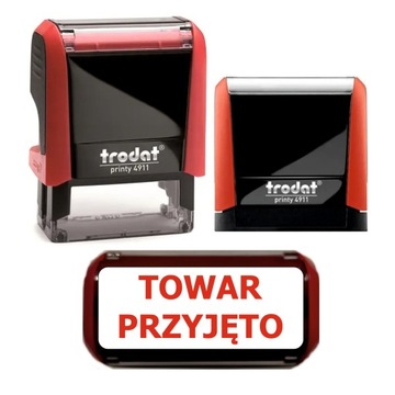 Pieczątka TOWAR PRZYJĘTO różne kolory Trodat Printy 4911 JAKOŚĆ PREMIUM