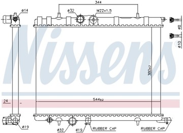 NISSENS CHLADIČ VODY CITROEN XSARA / PICASSO