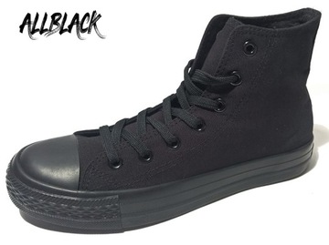 CZARNE WYSOKIE MĘSKIE TRAMPKI CONVERSY NEW AGE 45