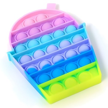 PUSH POP IT BUBBLE ZABAWKI DZIECIĘCA ANTYSTRESOWA zabawka prezent KOLOROWA