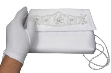 Причастный набор. Перчатки для причастия + сумка. Перчатки Альба.