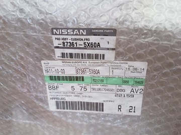 SEDAČKA SEDADLA PŘEDNÍHO NISSAN NAVARA D40 PATHFINDER R51 87361-5X60A
