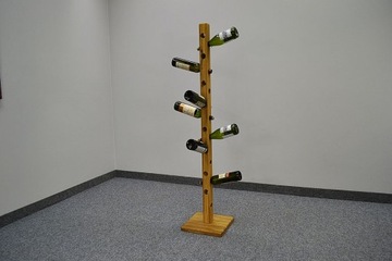 WINIARKA drewniana dębowa STOJAK na wino 150 cm