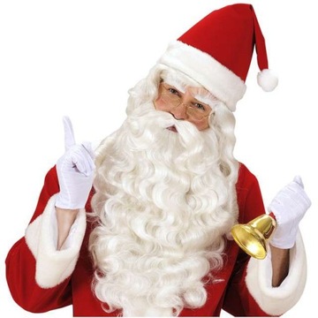 Белые перчатки Widmann с пятью пальцами Santa