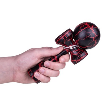 KENDAMA Деревянная японская аркадная игра, черный и красный