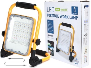Mocny naświetlacz, przenośny Halogen LED Ładowanie USB 30W 6500K 1000lm