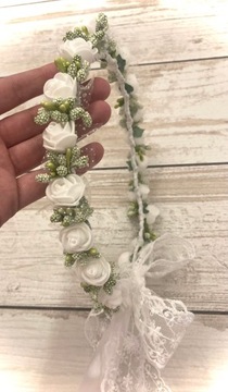 Венок для причастия, венок для причастия, белый и зеленый