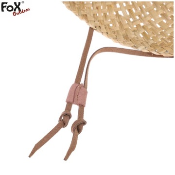 СОЛОМЕННАЯ КОВБОЙСКАЯ ШЛЯПА на шнурке, большая ЛИСА