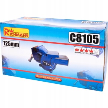 ОТВЕРТОЧНЫЕ ТИСКИ 125 ММ ПОВОРОТНЫЕ RICHMANN C8105