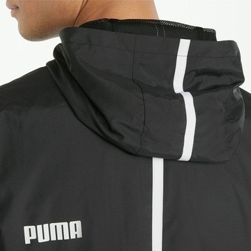 Черная непромокаемая ветровка Puma на молнии и капюшоне M