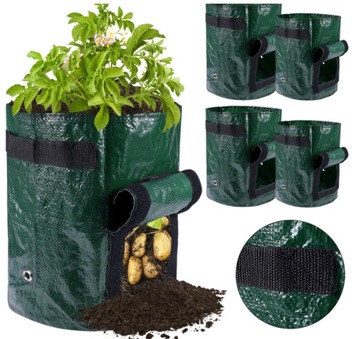 ЦВЕТОЧНЫЙ ГОРШОК СУМКА ДЛЯ ВЫРАЩИВАНИЯ ОВОЩЕЙ ПОМИДОРОВ КАРТОФЕЛЬ МОРКОВЬ 20л