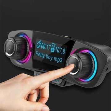 FM-ПЕРЕДАТЧИК BLUETOOTH 5.0 SD ЗАРЯДНОЕ УСТРОЙСТВО USB ЖК-дисплей