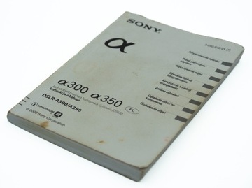 РУКОВОДСТВО ПОЛЬЗОВАТЕЛЯ ДЛЯ ЗЕРКАЛЬНОЙ КАМЕРЫ SONY A300 A350 178 СТРАНИЦ ОРИГИНАЛ