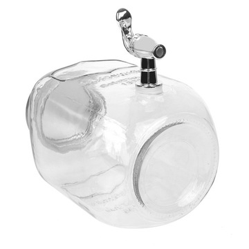 Стеклянная БАНКА С КРАНОМ для воды, большая емкость, ЛИМОНАДНАЯ БАНКА 4л Griffo