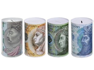 Металлическая копилка для денег, банка для банкнот