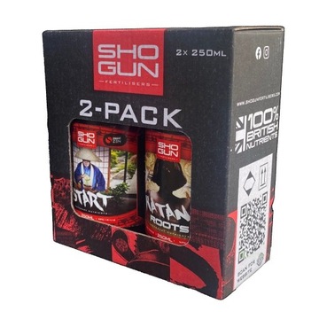 ZESTAW nawozów SHOGUN START katana ROOTS 2x 250ml ukorzeniacz SIEW ROZSADA