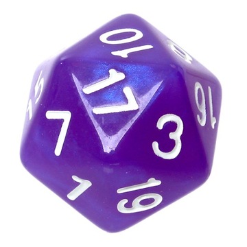 Komplet kości REBEL RPG - Kamienie Księżycowe - Ametyst