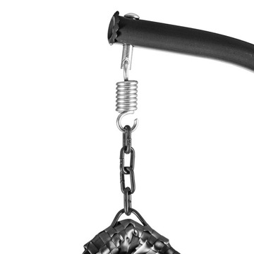 КОРЗИНА-КОКОН ПОДВЕСНОЙ САДОВЫЙ СТУЛ КАЧЕЛИ РОЗЕТКА-КАЧАЛКА ЧЕРНЫЙ ГРАФИТ СЕРЫЙ