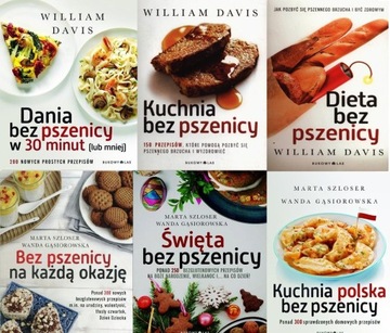BEZGLUTENOWA DIETA KUCHNIA BEZ PSZENICY x6 KSIĄŻEK