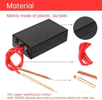 5000mAh PRZENOŚNA ZGRZEWARKA PUNKTOWA DO OGNIW + Arkusze niklu