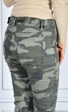 Damskie Spodnie Jeansy Jeansowe JOGGERY MORO NEW#