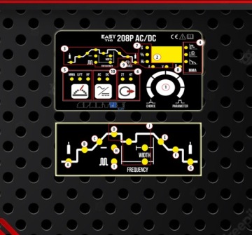 СВАРОЧНЫЙ МАШИНА ALU TIG HF AC/DC EASYTIG 208P SPARTUS