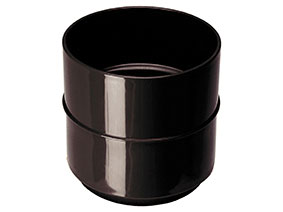 ZŁĄCZKA RURY SPUSTOWEJ Ø75 BRĄZOWA Kanion Wavin