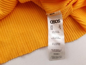 ASOS modna dzianinowa SUKIENKA miodowa _ 40