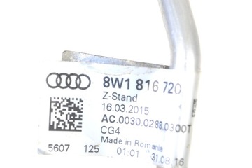 AUDI A5 F5A S5 2016 RHD A/C KLIMATIZACE WAZ TRUBKA PŘÍVOD