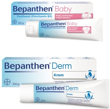 BEPANTHEN DERM krem 100g + Bepanthen Baby 30 g