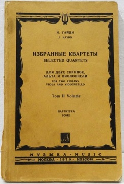 Haydn Kwartety smyczkowe partytura nuty