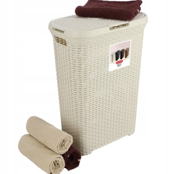 КОРЗИНА ДЛЯ СТИРКИ ОДЕЖДЫ ИЗ РОТАНГА CURVER 60 Л
