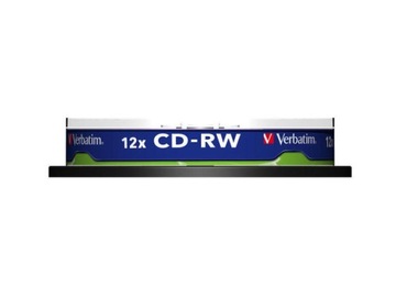 PŁYTA CD Verbatim CD-RW WIELOKROTNY ZAPIS 10SZT