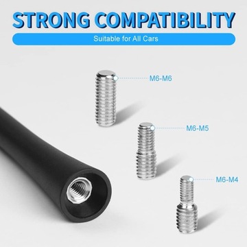 УНИВЕРСАЛЬНАЯ КОРОТКАЯ АВТОМОБИЛЬНАЯ АНТЕННА 2x