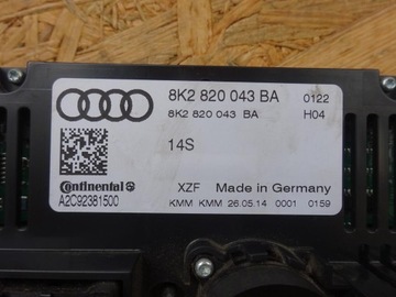 AUDI A4 B8 8K A5 8T PANEL KLIMATIZACE 8K2820043BA