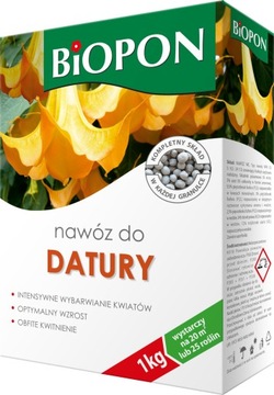 NAWÓZ DO DATURY BIELUNIA TRĄBY ANIELSKIEJ WIELOSKŁADNIKOWY GRANULOWANY 1KG