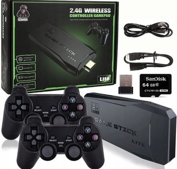 4K ТЕЛЕВИДЕНИЕ ИГРОВАЯ РЕТРО КОНСОЛЬ+2 ПАНЛОДА+15 000 ИГР