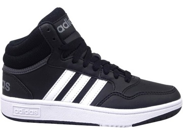 ADIDAS HOOPS MID 3.0 K GW0402 BUTY DAMSKIE TRAMPKI CZARNE WYSOKIE